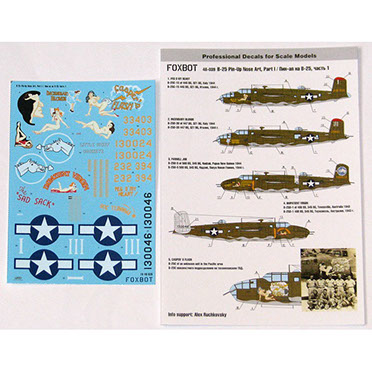 B25C/D Mitchell Pin Up Nose art part 1 FOX48-039A