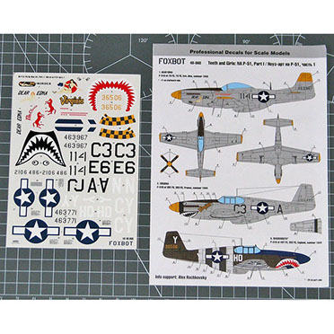 North American P51 Mustang Nose Art part 1 FOX48-060A