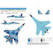 Sukhoi Su27UBM Ukrainian AF Digital with MASK and decals and extra bordnumbers (RESTOCK) FOX48-067T