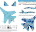 Sukhoi Su27PM1 Ukrainian AF Digital camouflage markings Part 2 with MASK and decals FOX48-085A