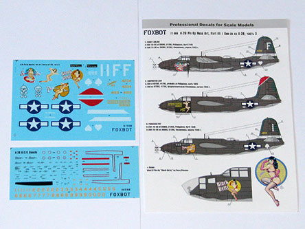 Douglas A20H Boston Pin Up Nose Art Part 3 incl. Stencils FOX72-008