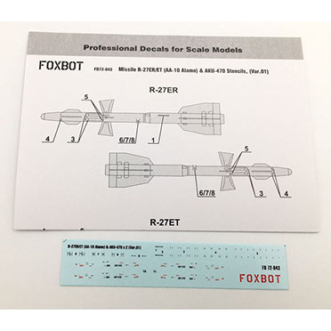 R72ER/ET (AA-10 Alamo) & AKU-470 Stencils Variation .01  FOX72-043