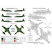 Ukrainian Rooks, Sukhoi Su25 Ukrainian AF decals FOX72-055