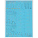 Ukrainian Rooks, Sukhoi Su25 Ukrainian AF decals and stencils  FOX72-055T