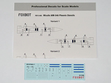 AIM54A Phoenix Missile Stencils FOX72-065