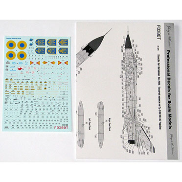 Sukhoi Su24M Fencer Stencils (Ukraine)  FOX72-078