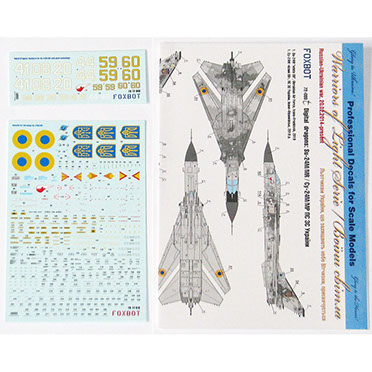 Digital Dragons Sukhoi Su24M/MR (Ukraine AF) With Stencils  FOX72-080T