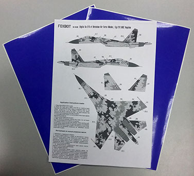 Sukhoi Su27S Ukrainian AF Digital camouflage Masks FOXM32-003