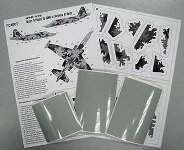 Sukhoi Su25M-1 Ukrainian AF Digital camouflage Masks FOXM48-001