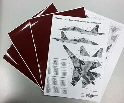Sukhoi Su27UB Ukrainian AF Digital camouflage Masks FOXM48-004