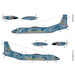 Antonov AN26B "Blue 08"Ukrainian AF Digital camouflage Masks  FOXM72-014