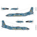 Antonov AN26B "Blue 08"Ukrainian AF Digital camouflage Masks  FOXM72-014