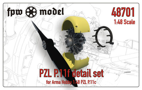 PZL P11F Detail set (Arma PZL P11C) FPW48701
