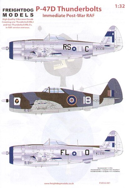 P47D Thunderbolts Immediate Post War  FSD32-001