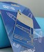 Keychain made of real aircraft skin: Yak-40 UR-MHG blue/silver 
