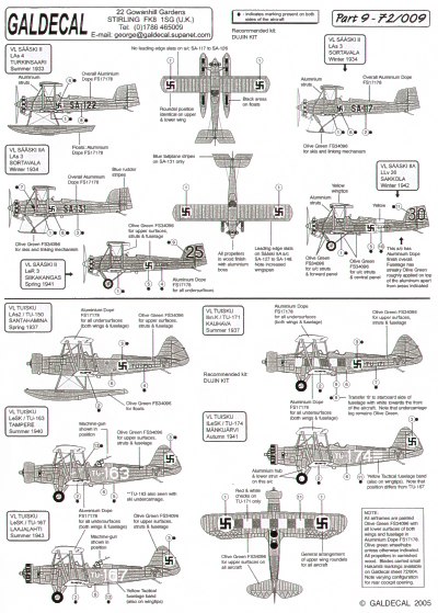 Finnish AF part 9 (Saaski IITuisku, VL Viima, Blenheim MK1/IV) 72009