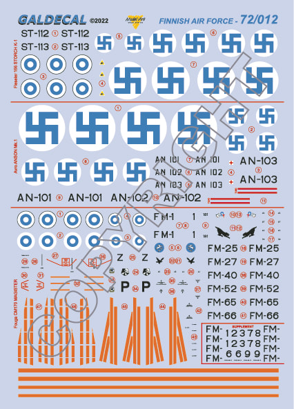 Finnish AF part 12 (Fieseler Fi156K Storch, Avro Anson, Fouga Magister)  72012