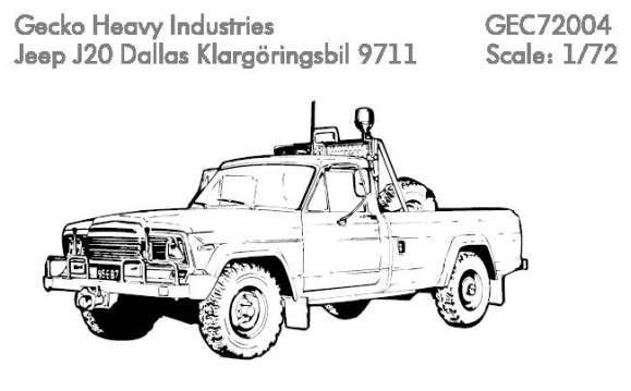 Klargöringsbil 9711 Dallas Jeep with Viggen Towbar (R.Swedish AF) (LAST STOCKS) GE72004b