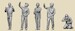 1970-1980 Uniformed Flygvapnet Ground Crew with Officer (5 Figures) GEC48040