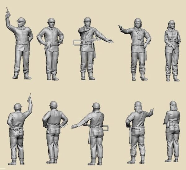 1960-1980 m/59 Uniformed Support Staff: Officers, MP's, Coordinbation staff (5 Figures)  GEC72038