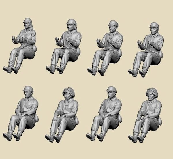 1960-1980 m/59 Uniformed drivers and passengers (8 Figures) GEC72039
