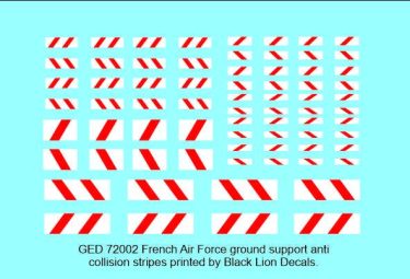French Air Force Ground Support Anti Collision Stripes GED72003