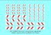 French Air Force Ground Support Anti Collision Stripes GED72003