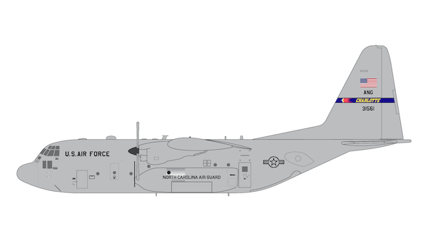 Lockheed Hercules C130H USAF North Carolina ANG 93-1561 G2AFO1153