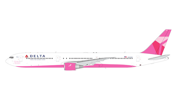 Boeing 767-400ER Delta Air Lines "breast cancer pink plane" N845MH  G2DAL1451
