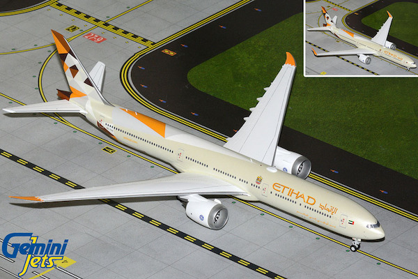 Boeing 777-9 Etihad Airways A6-FAA with optional folded wingtips  G2ETD1321