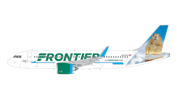Airbus A320neo Frontier Airlines N303FR Poppy the Prairie Dog G2FFT1142