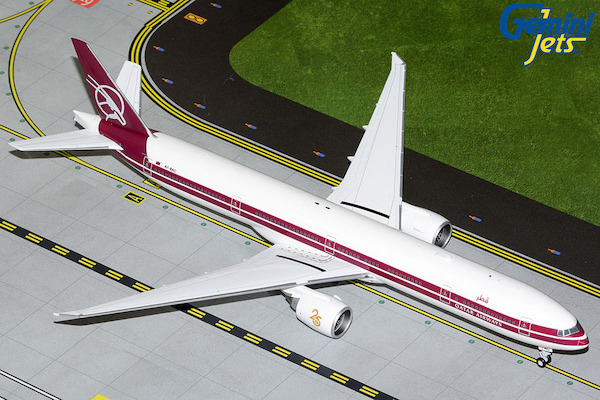 Boeing 777-300ER Qatar Airways A7-BAC 25th Anniversary retro livery  G2QTR1145