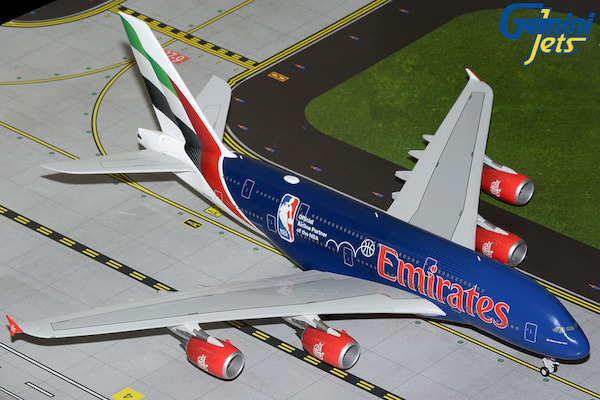 Airbus A380 Emirates "Official Airline Partner of the NBA" A6-EOD  G2UAE1346