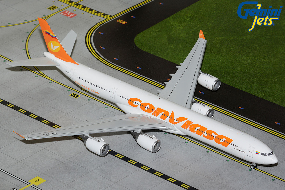 Gemini Jets G2VCV1355 Airbus A340-600 Línea Aérea Conviasa YV35