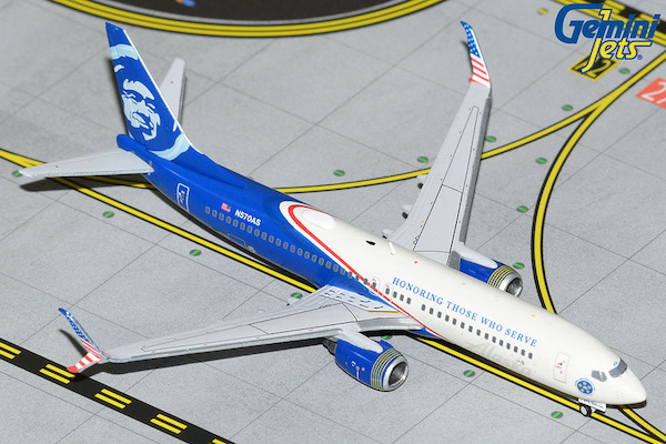 Boeing 737- 800 Alaska Airlines N570AS "Honoring Those Who Serve" GJASA2122