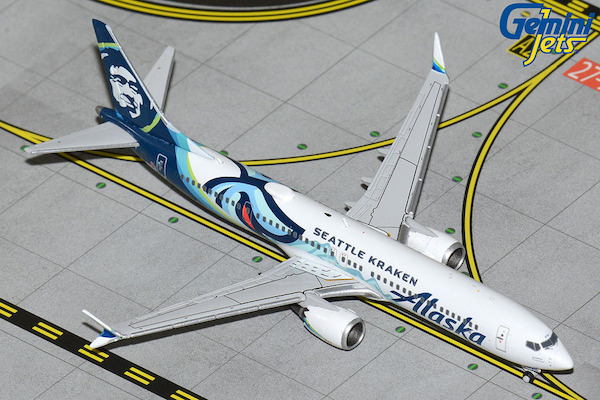 Boeing 737 MAX 9 Alaska Airlines "Seattle Kraken Ice Hockey Team" N915AK  GJASA2189