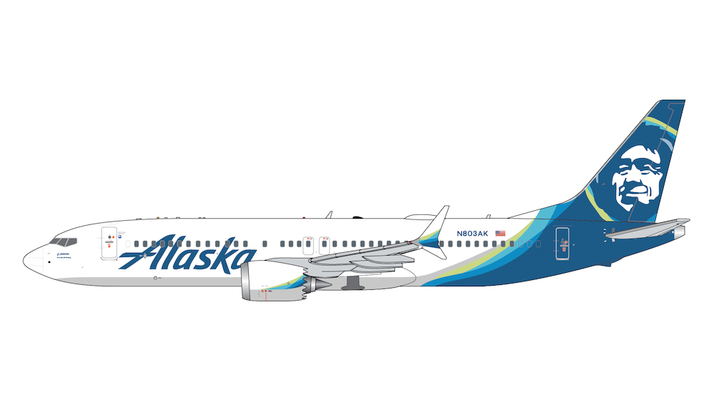 Gemini Jets GJASA2392 Boeing 737 MAX 8 Alaska Airlines N803AK