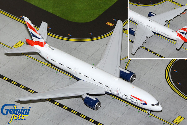 Boeing 777-200ER British Airways G-YMMS flaps down GJBAW2117F