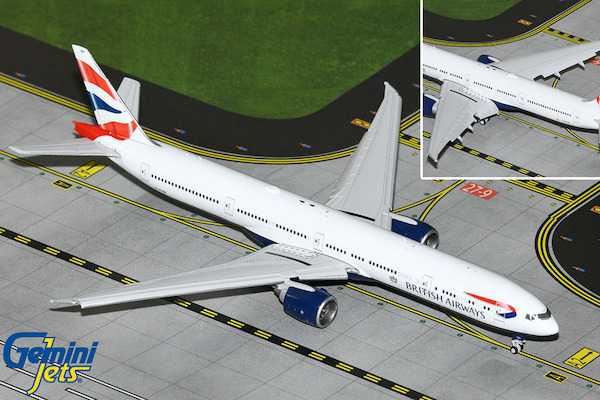 Boeing 777-300ER British Airways G-STBH flaps down  GJBAW2118F