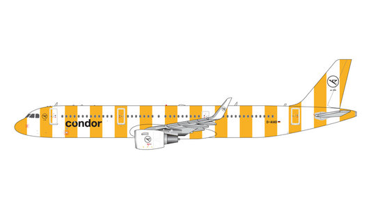 Airbus A321 Condor (new livery: yellow stripes/sunshine) GJCFG2149