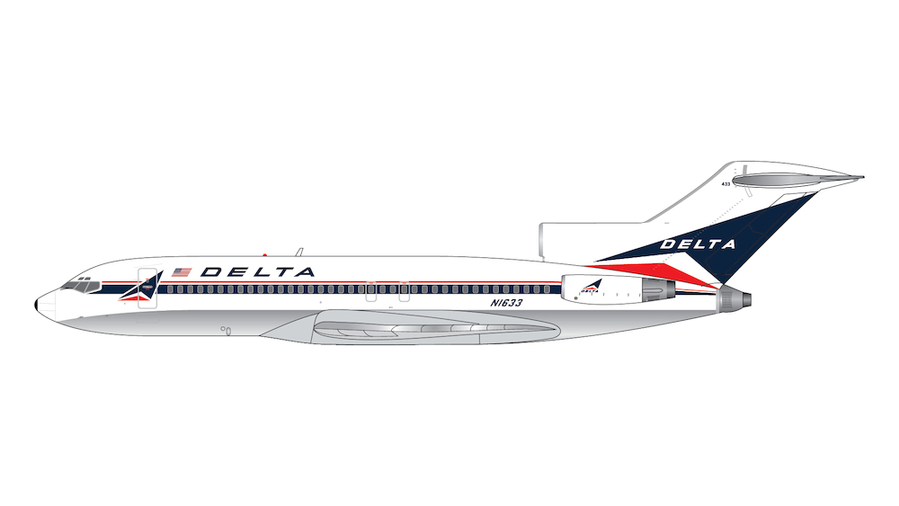 Gemini Jets GJDAL2355 Boeing 727-100 Delta Air Lines 