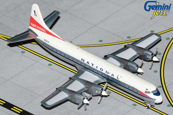 Lockheed L-188 Electra National Airlines N5017K polished belly GJNAL2136