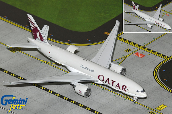 Boeing 777-200LRF Qatar Airways Cargo A7-BFT interactive series GJQAC2145