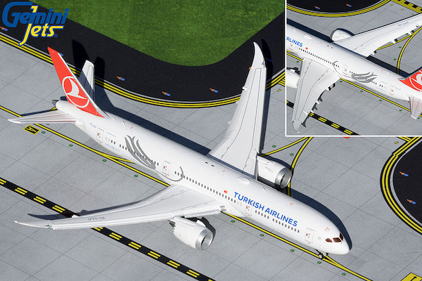 Boeing 787-9 Dreamliner Turkish Airlines TC-LLO Flaps Down GJTHY2018F