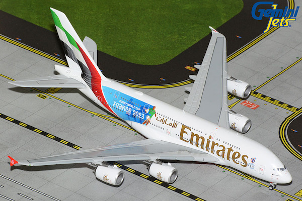 Airbus A380 Emirates "Rugby World Cup 2023" A6-EOE GJUAE2242