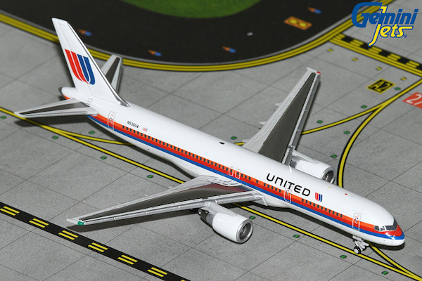 Boeing 757-200 United Airlines N536UA Saul Bass livery GJUAL1983