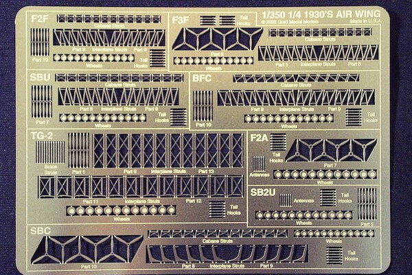 1/4 1930's Air Wings Details (Trumpeter)  gm350-40