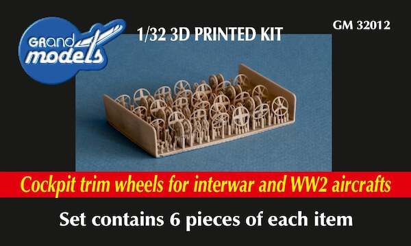 TrimWheel sets for Interwar and WW2 Aircraft (6 pieces of each) GM-32012