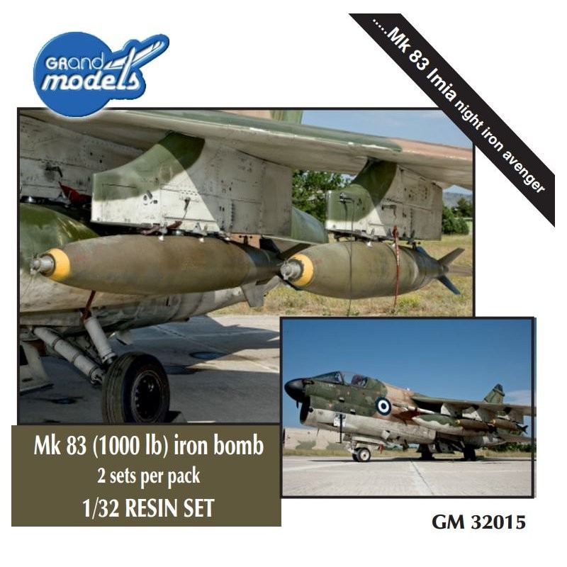 Grand Models GM-32015 MK83 (1000lb) Iron Bombs (2 sets)