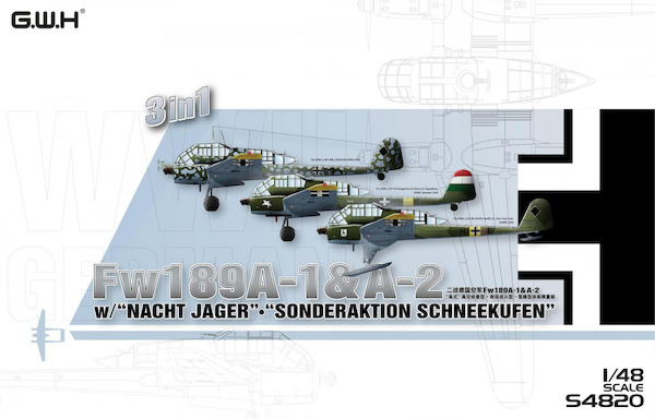 Focke Wulf Fw189A-1 and A-2 with nachtjager & Sneekufen 3 in 1 4820